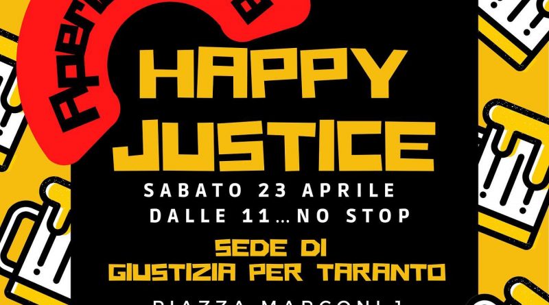 Happy Justice, tornano gli aperitivi di comunità in piazza Marconi