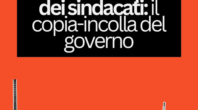 La lista della spesa dei sindacati: il copia-incolla del governo