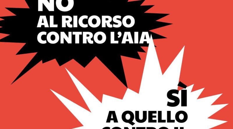 NO AL RICORSO CONTRO L’AIA, Sì A QUELLO CONTRO IL DISSALATORE SUL TARA